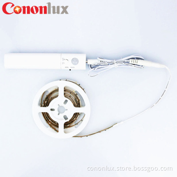 IP20 IP65 2835 2.4W 5V 6V battery powered motion led strip light